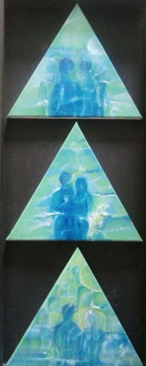 Painting titled "LOVE TRILOGY II" by Luis Garcez Gomes, Original Artwork