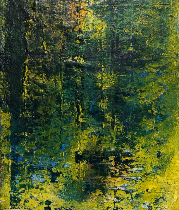 Peinture intitulée "Abstract Forest" par Luis Monge, Œuvre d'art originale, Acrylique