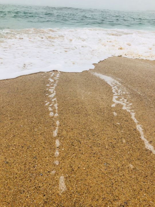 Fotografia intitulada "Caminho na areia" por Luis Varanda, Obras de arte originais