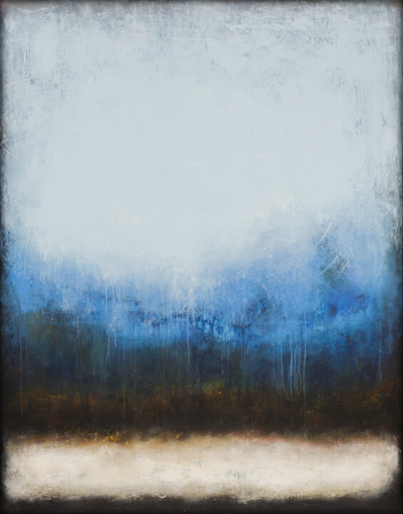 Pintura titulada "Lonely In The Rain" por Łukasz Olek, Obra de arte original, Acrílico