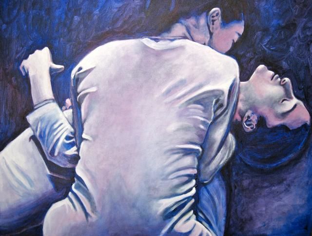 Painting titled "Embrace" by Lula, Original Artwork