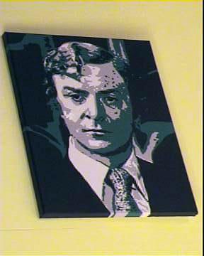 Painting titled "Michael Caine - Get…" by Louise Lench, Original Artwork