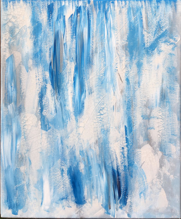 Painting titled "GLACIER" by Abstractconceptfr, Original Artwork, Acrylic