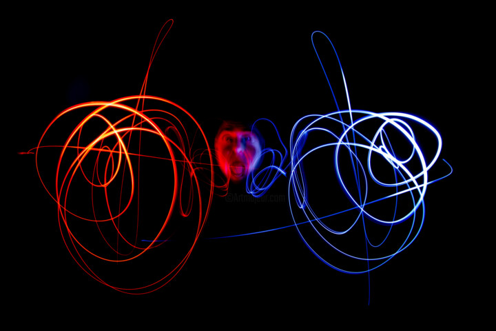 Photography titled "Cry me a light" by Lumagayo, Original Artwork, Light Painting