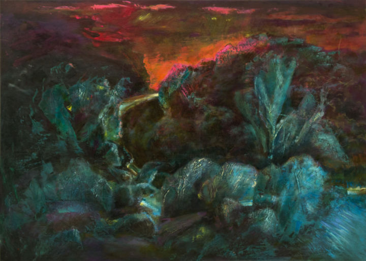 Картина под названием "Перевал" - Константин Колупаев, Подлинное произведение искусства, Акрил
