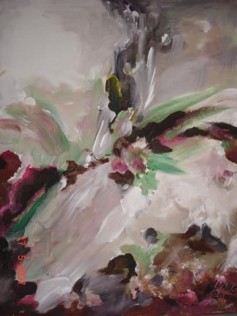 Peinture intitulée "VAGUEMENT" par Lunis, Œuvre d'art originale,