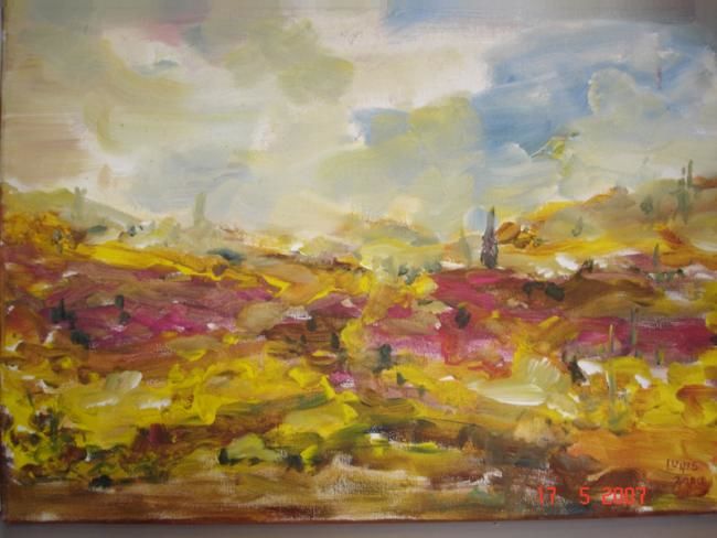 Peinture intitulée "VIGNE" par Lunis, Œuvre d'art originale,