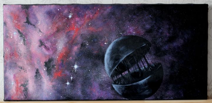 Peinture intitulée "ночало конца" par Sekhina Marina, Œuvre d'art originale, Huile