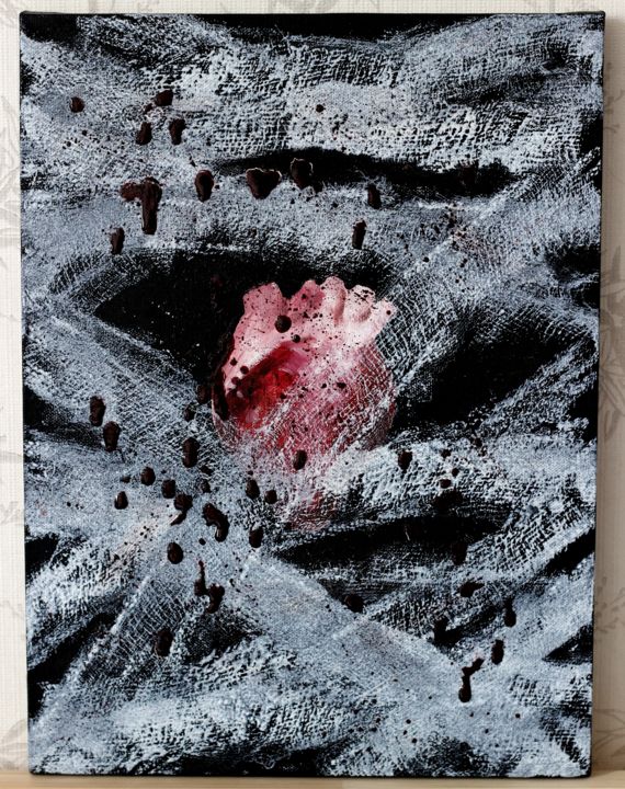 Картина под названием "боль" - Сехина Марина, Подлинное произведение искусства, Масло