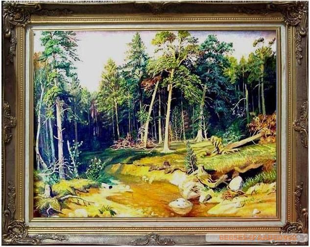 Painting titled "Deep Forest" by Lusia, Original Artwork