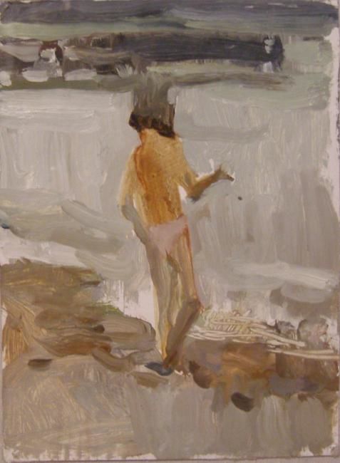 A Girl By The Sea Pintura Por Lusia Ivanova Artmajeur