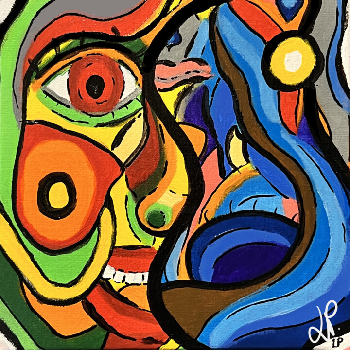 Painting titled "Bipolar" by Lutti’S Korner, Original Artwork, Acrylic