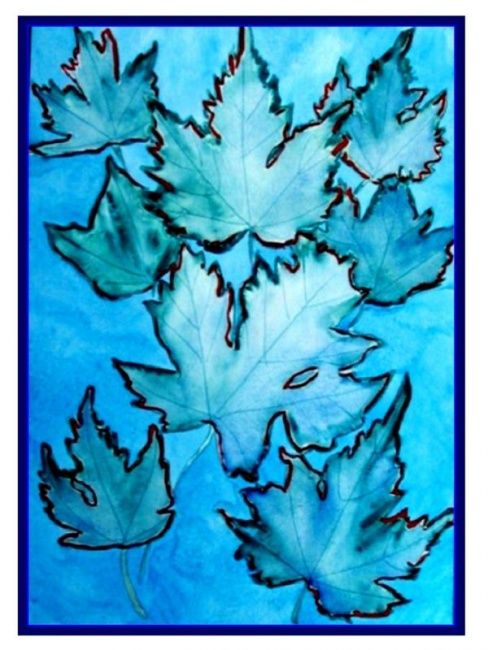 Photography titled "Feuilles d'hiver" by Angèle Lux, Original Artwork