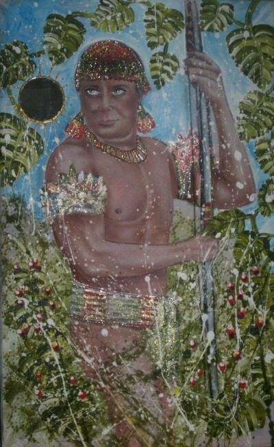 Pintura intitulada "Tucamã" por Luz Bartho, Obras de arte originais