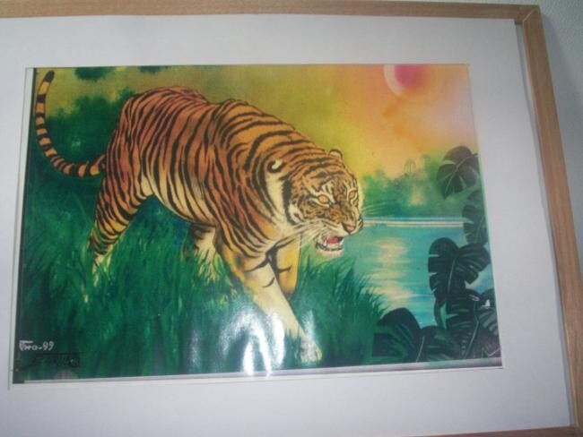 Painting titled "Tigre_04.jpg" by Luz Bartho, Original Artwork