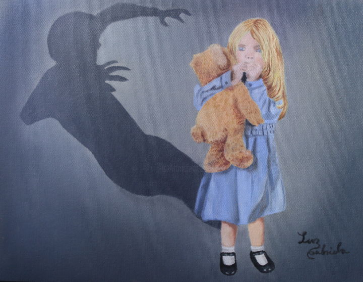 Pintura intitulada "Abuse" por Luz Gabriela, Obras de arte originais, Acrílico