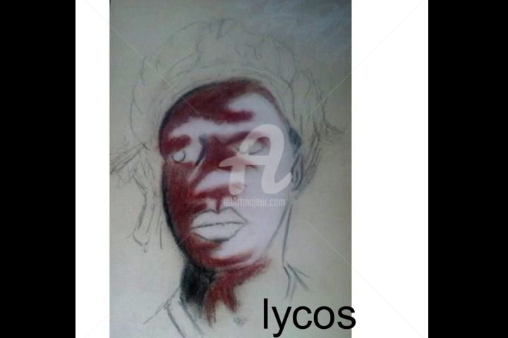 Disegno intitolato "Espoir" da Lycos, Opera d'arte originale, Grafite