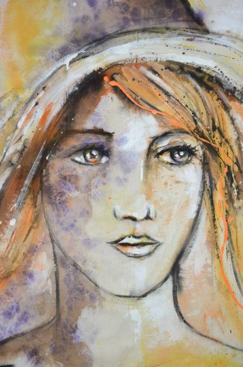 제목이 "Soleil"인 미술작품 Lydia Roche로, 원작, 페인트 스프레이