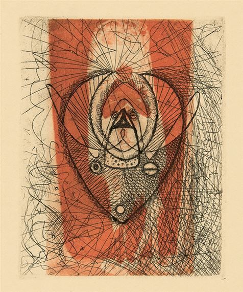 Obrazy i ryciny zatytułowany „Max Ernst Lithograp…” autorstwa Lydia De Ville, Oryginalna praca, Rytownictwo