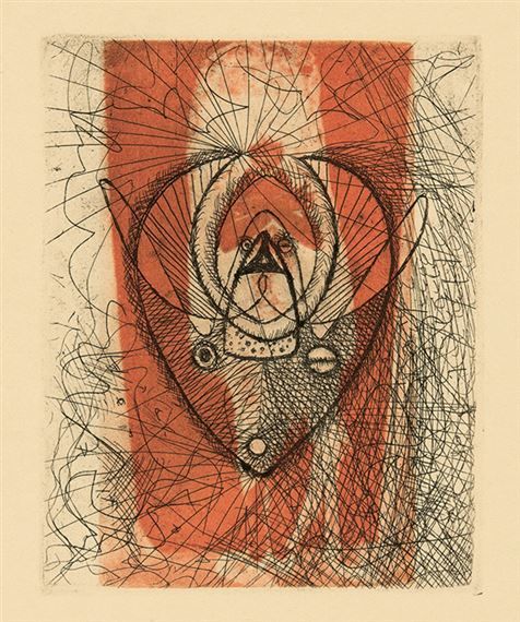 Printmaking titled "Max Ernst Lithograp…" by Lydia De Ville, Original Art, Engraving