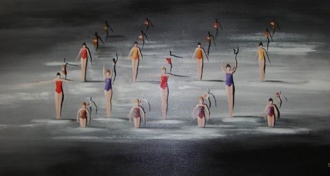 Painting titled "Danseuses" by Lyl, Original Artwork