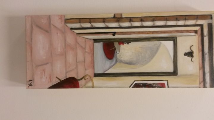 Pintura titulada "L'entree" por Lyl, Obra de arte original, Acrílico