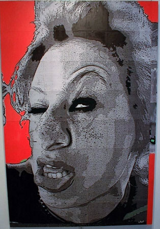 Grafika cyfrowa / sztuka generowana cyfrowo zatytułowany „visage masque” autorstwa Lynda Messad, Oryginalna praca