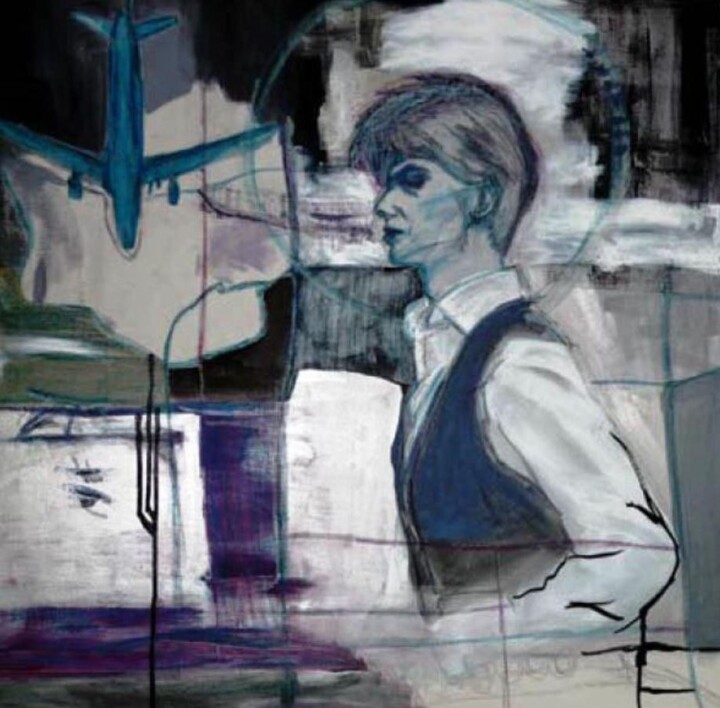 Pittura intitolato "Fear at Scale" da Lynn Osman, Opera d'arte originale, Acrilico