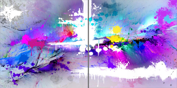Digitale Kunst mit dem Titel "Summer Fun" von Lynne Godina-Orme, Original-Kunstwerk, Digitale Malerei