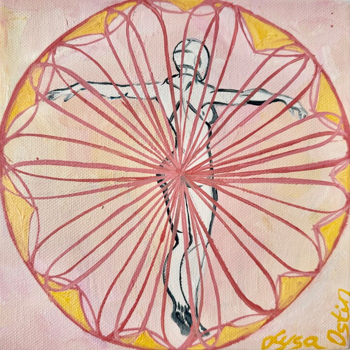 Картина под названием "Переформатирование 1" - Lysa Ostin, Подлинное произведение искусства, Масло Установлен на Деревянная…