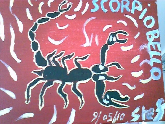 Painting titled "SCORPIOBELLISSIMO IV" by Lys D'Azur, Original Artwork, Oil