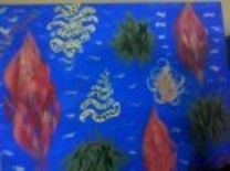 Painting titled "OCEANIA" by Lys D'Azur, Original Artwork, Oil