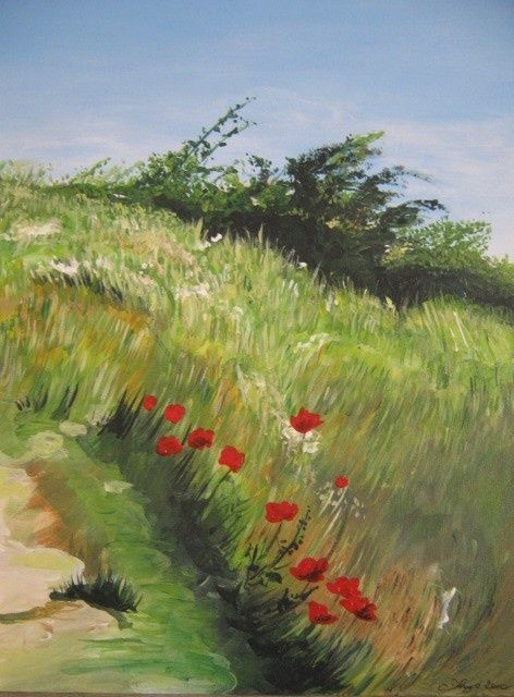 Painting titled "Prairie." by Dominique Lysiak, Original Artwork