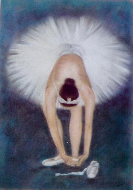 Pintura intitulada "Danseuse" por Lysiane Lagauzere, Obras de arte originais