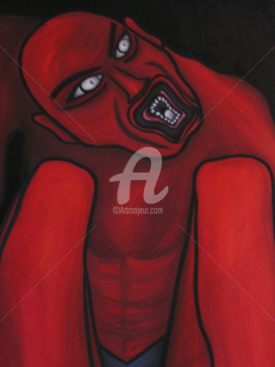Peinture intitulée "CONDEMNED MAN/02" par Gabriele Art, Œuvre d'art originale, Huile