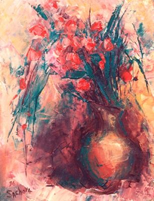 제목이 "Red tulips"인 미술작품 Lyuba Zahova로, 원작