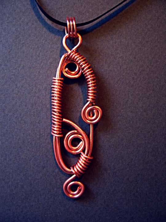 设计 标题为“Copper endant II” 由Lyubomir Naydenov, 原创艺术品