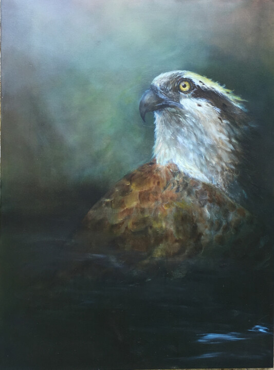 제목이 "Osprey"인 미술작품 M Batté Gauthier (M B)로, 원작, 기름
