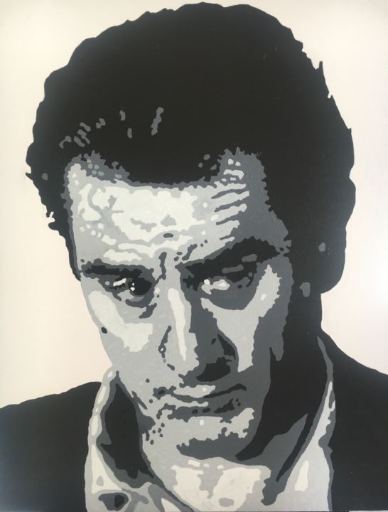 Peinture intitulée "Robert de Niro" par Michel Carre, Œuvre d'art originale, Acrylique