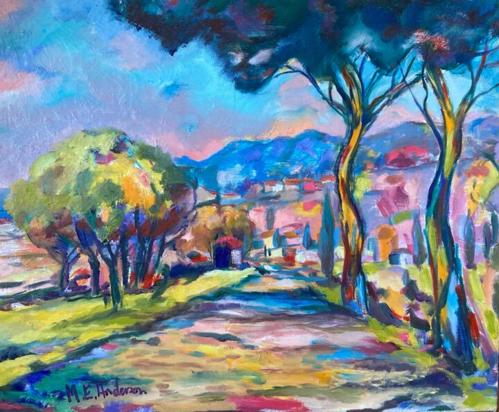 Pintura titulada "Provence 1" por M-E Anderson, Obra de arte original, Oleo