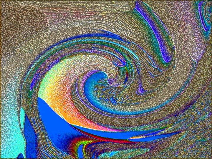 Digitale Kunst mit dem Titel "Wasserspiel" von M.E.C, Original-Kunstwerk