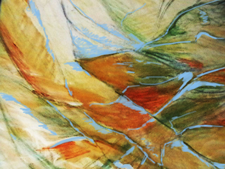 Peinture intitulée "07-au-cours-de-l-ea…" par Marie-Françoise Carbonnelle, Œuvre d'art originale,