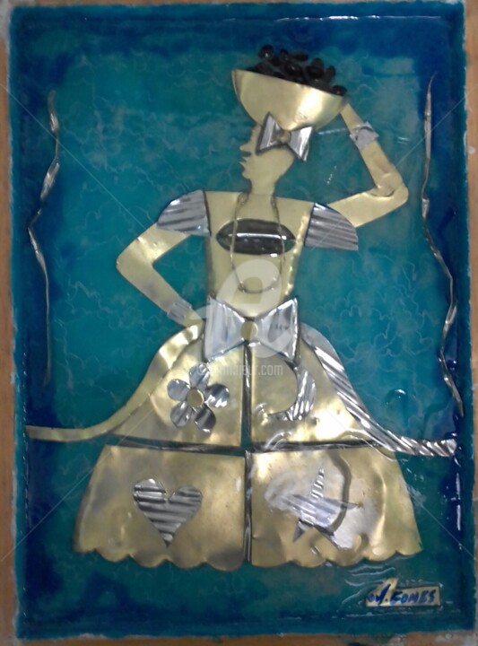 Sculpture titled "Baiana" by M.Gomes, Original Artwork