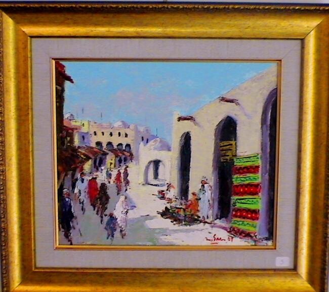 Peinture intitulée "Oued souf" par M'Hamed Saci, Œuvre d'art originale