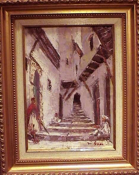 Painting titled "Casbah d'Alger 2" by M'Hamed Saci, Original Artwork