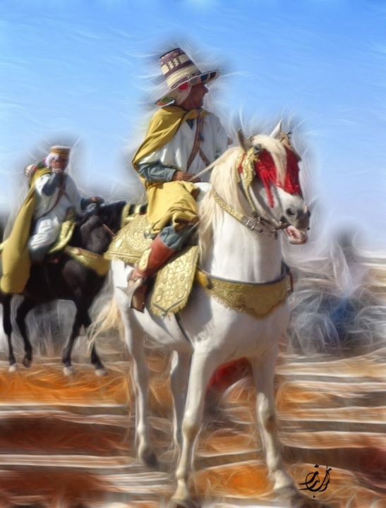 Arts numériques intitulée "Le chevalier.jpg" par Mohammed Arbouz, Œuvre d'art originale, Photo montage