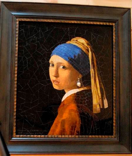 Artigianato intitolato "Johannes Vermeer -…" da Aleksandra Gurne, Opera d'arte originale