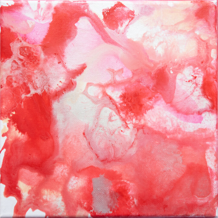 Malerei mit dem Titel "Pink half-dreams" von M. Mystery Artist, Original-Kunstwerk, Acryl