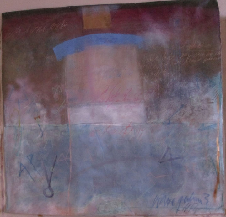 Painting titled "summer-in-Tipasa.jp" by Mirjana Popović, Original Art, Oil