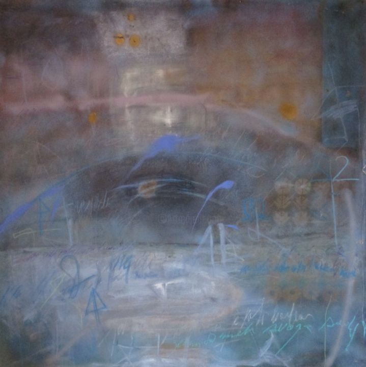 Painting titled "owl-light-11.jpg" by Mirjana Popović, Original Art, Oil
